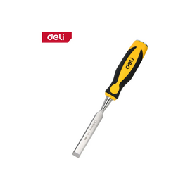  Стамеска плоская Deli DL6216-E1 ширина 16мм, длина 140мм, CrV, прорезиненная рукоять 