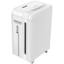  Шредер New United Etalon ET-25C Force белый (секр.P-4)/перекрестный/22лист./34лтр./скрепки/скобы/пл.карты/CD 