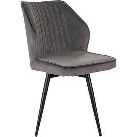  Стул Бюрократ CH-K5_1/SP/HL18 с повор.мех. т.серый Holland 18 металл черный на ножках 