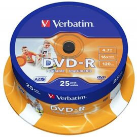  VERBATIM DVD-R 4,7 GB 16x CB/25 