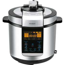  Мультиварка-скороварка Hyundai HYMC-2406 серебристый/черный 