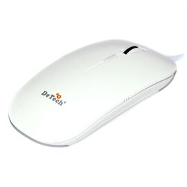  Проводная оптическая  Мышь:DeTech DE-5022G Shiny White 