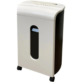  Шредер Gladwork Harmony P-10M белый/черный (секр.P-5) фрагменты 10лист. 21лтр. скрепки скобы пл.карты 