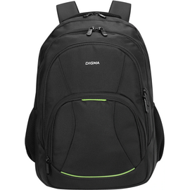  Рюкзак для ноутбука 15.6" Digma Stash S1 черный полиэстер (DGBP15S1BK) 
