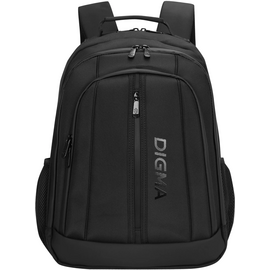  Рюкзак для ноутбука 15.6" Digma Stash S2 черный полиэстер (DGBP15S2BK) 