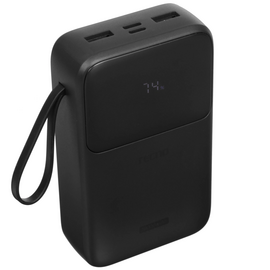  Аккумулятор внешний резервный TECNO Pocket S201 20000mAh 2.4A 2xUSB-A/USB-C (черный) 