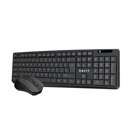 Клавиатура+мышь беспроводная Havit KB278GCM USB; Черный 