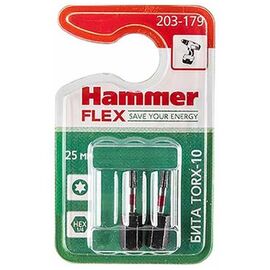  Бита Hammer Flex 203-179 TORX-10  25мм, 2шт. 