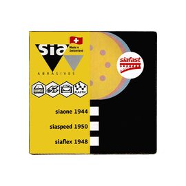  Шлифовальный круг на липучке Sia Abrasives Siaflex 1948 sf50-125-8-080 упак 50шт 