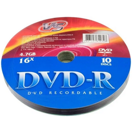  VS DVD-R 4,7 GB 16x Shrink/10, (Арт. VSDVDRS1001) 