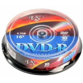  VS DVD-R 4,7 GB 16x CB/10, (Арт. VSDVDRCB1001) 