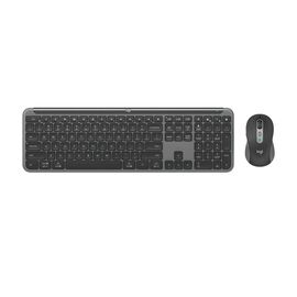  Клавиатура + мышь Logitech MK950 Signature Slim Combo клав:графитовый/черный мышь:черный/серый (920-012500) USB беспроводная slim 