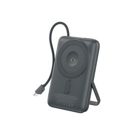  Внешний аккумулятор Foneng PX118 Magnetic 10000 mAh 22.5W , встроенный кабель Type-C (Dark Gray) 