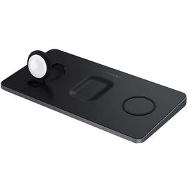  Беспроводное ЗУ Satechi ST-X3TWCPM Trio Wireless Charging Pad, серый космос 