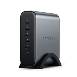  СЗУ Satechi ST-C200GM-EU 200W USB-C 6-Port PD GaN Charger EU space gray 
