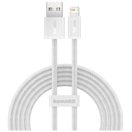  Дата-кабель Baseus Dynamic (CALD000502) Fast Charging USB to iP 2.4A 2m White 