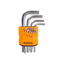  Набор ключей имбусовых Вихрь 73/6/5/11 HEX 