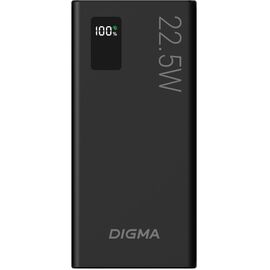  Power Bank Digma DGPF10A (DGPF10A22PBK), 10000мAч черный 