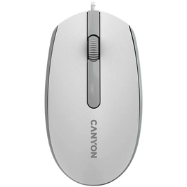  Мышь проводная Canyon M-10 (CNE-CMS10WG) Белый/Серый (White Gray) 