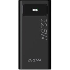  Power Bank Digma DGPF20A (DGPF20A22PBK), 20000мAч черный 