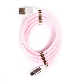  Кабель USB - micro USB - MCM-1 100см 2,4A (pink) (122444) 