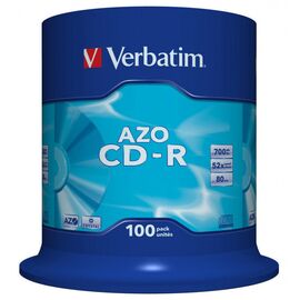  Диск CD-R Verbatim 700Mb 52x Cake Box (100шт) (43430) 