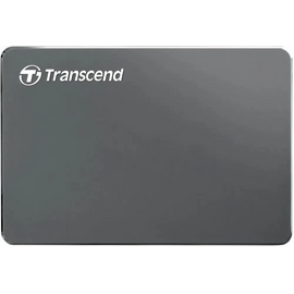  HDD ext 2.5" 1.0TB USB3.0 Transcend StoreJet 25C3, алюминий, серый (TS1TSJ25C3N) 