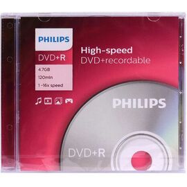  Диск DVD+R Philips DR4S6S01F/97 4.7Gb, 16x, Slim Case (1) 