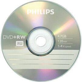  Диск DVD+RW Philips DW4S4P01E/97 4.7 Gb 