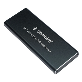 Внешний корпус Gembird EEM2-SATA-1 USB 3.0 для M2 SATA порт MicroB, металл, черный 