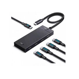  Хаб UGREEN CM806 (55334) 5-in-1 USB-C 10Gbps To 4xUSB-C 3.2 Hub With PD Black 