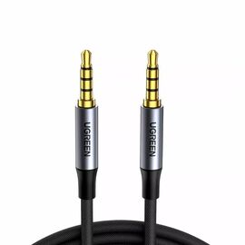  Аудиокабель UGREEN AV183 (10648) 3.5mm Male to Male 4-Pole Microphone Audio Cable 1m Black 