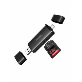  Картридер на два слота UGREEN CM803 (65024) 2-in-1 USB-C - USB-A SD Card Reader черный 