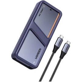  Бокс внешний для жесткого диска UGREEN D703 (65727) 40Gbps M.2 NVMe USB-C 4.0 SSD Enclosure серый 