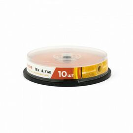  Диск DVD+R MIREX UL130013A1L, 4,7Гб, 16x, Cake Box (упаковка на шпиле) 10шт 