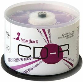  Диск CD-R SmartTrack ST000151, 700Мб, 52x, Cake Box (упаковка на шпиле) 50шт 
