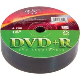  Диск DVD+R VS VSDVDPRS2501, 4,7Гб, 16x, Bulk (термоусадка без шпиля) 25шт VSDVD 