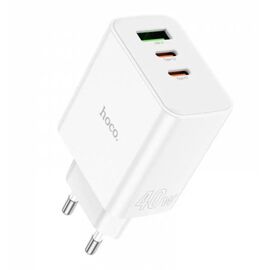  СЗУ HOCO C126A Pure power PD40W (2C1A) charger (EU) (белый) 