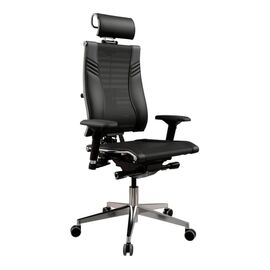  Кресло МЕТТА Y 4DT B2-15D-YM93+Infinity+carbon z252343324 на колесиках, сетка/кожа, 1шт. в комплекте черный 