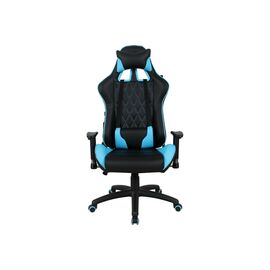  Кресло игровое BRABIX GT Master GM-110 (531928) две подушки, экокожа, черное/голубое 