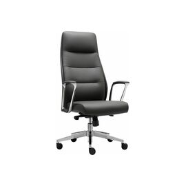  Кресло руководителя BRABIX Premium Adept EX-752 (532930) синхромеханизм, алюминий, экокожа, черное 