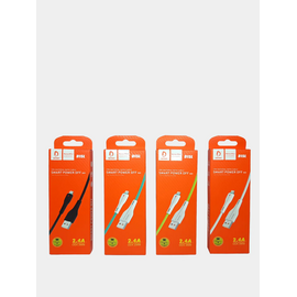  USB-кабель Denmen D15L, Apple 8 pin, силикон, 1.0 м, круглый, белый, фирменная упаковка 