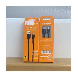  USB-кабель Denmen D42L, Apple 8 pin, силикон, 1.0 м, круглый, белый 