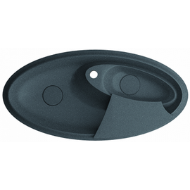  Кухонная мойка Marmorin Silvanus black Metalic гранит две чаши (2b) 1100х540х150 