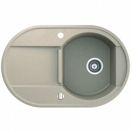  Кухонная мойка Marmorin Otago 505 113 003 Gray гранит, чаша+сушка (1b1d R) 780х500х190 