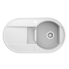  Кухонная мойка Marmorin Otago 505 513 006 White гранит, чаша+1/2чаш+сушка (1 1/2b1dR) 880х500х190 