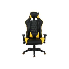  Кресло игровое BRABIX GT Master GM-110 (531927) экокожа, черное/желтое 