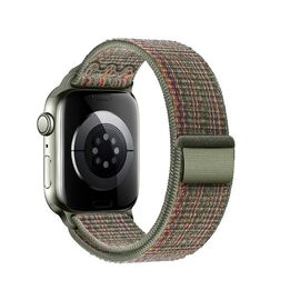  Ремешок HOCO WA25 Original для умных часов APPLE Watch 42/44/45/49mm нейлон зелёный, разноцветный узор 
