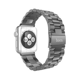  Ремешок HOCO WA10 Grand для умных часов APPLE Watch 42/44/45/49mm сталь чёрный 