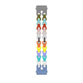  Ремешок HOCO WH12 Flexible, силикон, металл, разноцветный 22mm 